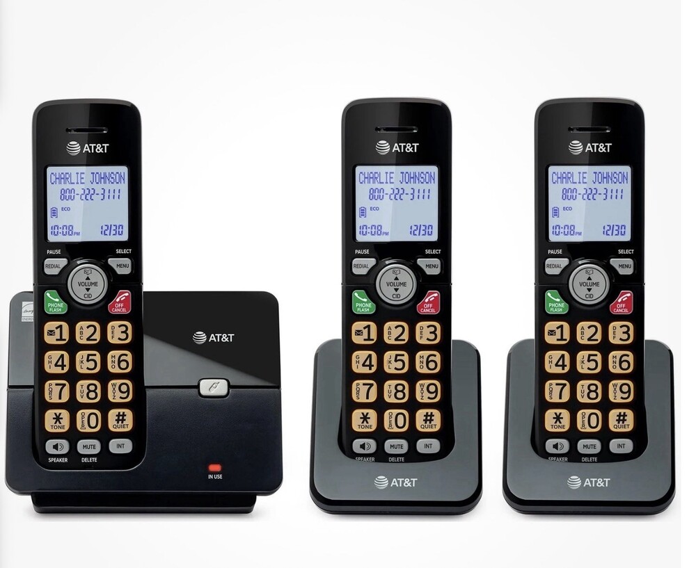 AT&T EL1121-31 3-Handset DECT 6.0 Cordless Phone with Caller ID